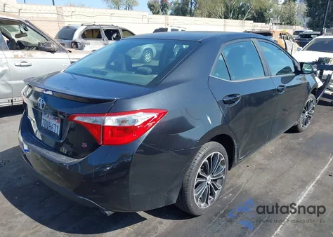2014 Toyota Corolla S Plus z USA, uszkodzony, nr VIN 5YFBURHE4EP079235